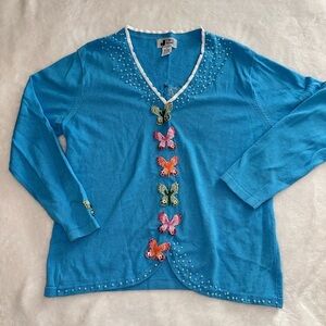 Vintage‎ Jtwo butterfly cardigan